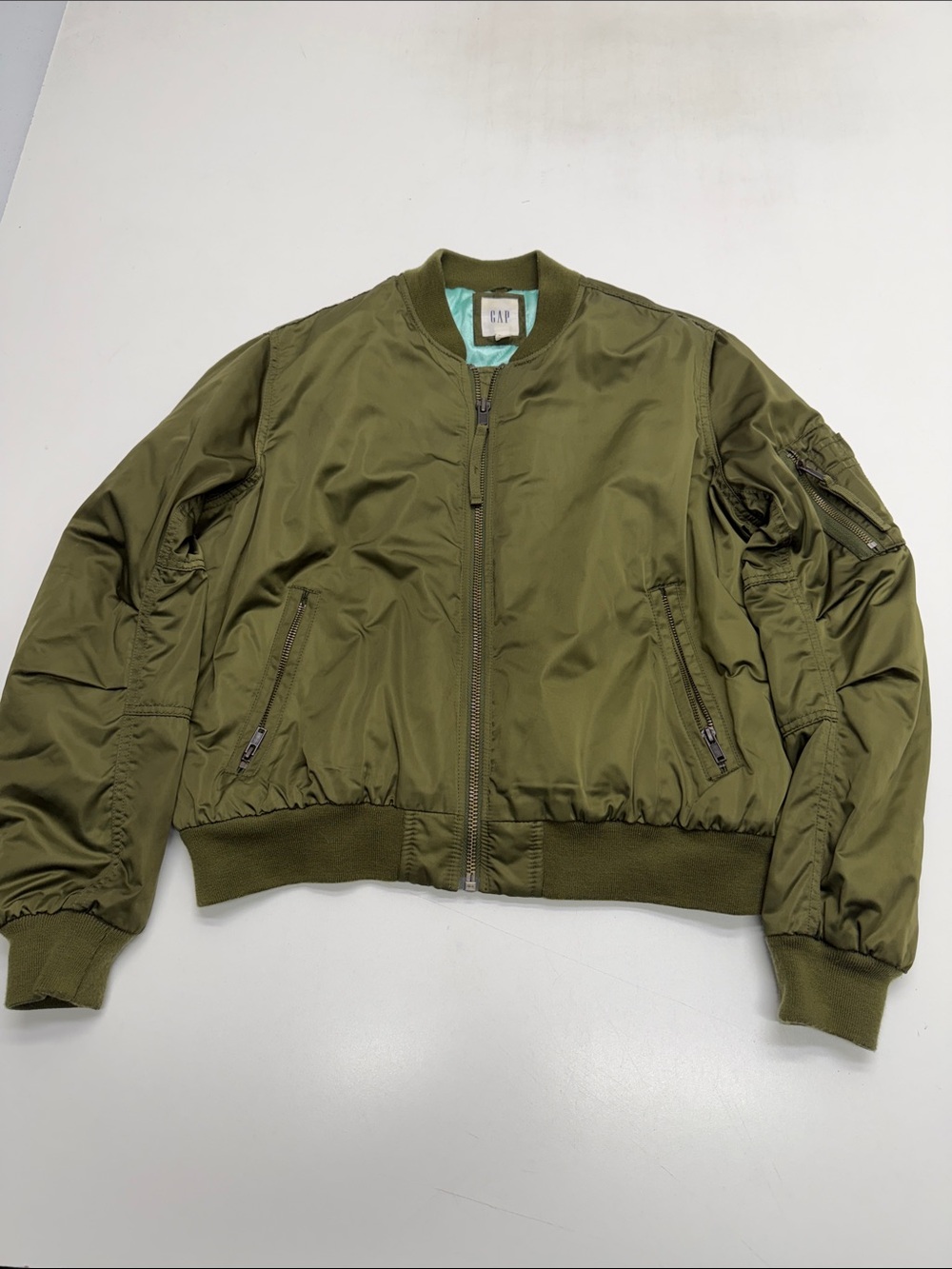 GAP Women’s Large Green Winter Bomber Jacket